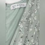 Mac Duggal  93784 Embellished V-Neck Column Ethereal Fairy Gown in Mint, Size 4 Photo 7