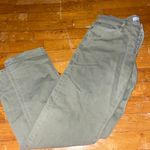 Loft Olive Green Wide Leg High Waisted Jeans Photo 0