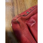 Red Leather‎ Crossbody Shoulder Bag with Studs Flap Buckle Closure Photo 5