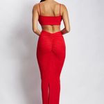 Meshki Red Ruched Top Photo 1