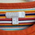 Esprit Vintage Espirit Striped Terry Whimsical Funky Orange Stripe T Shirt Size Large Photo 2