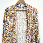 Lands' End Lands' End Womens L Lightweight Jersey Knit Cardigan Coverup Stretchy Floral Photo 3