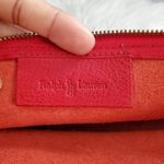 Ralph Lauren  Vintage Leather Red Clutch Photo 8