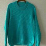 80s 90s Vintage Sweater Turquoise Blue Aqua Size M/L Size M Photo 0