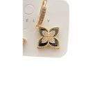 European fashion Round Synthetic Zircon earrings Gold Photo 1