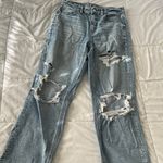 American Eagle curvy 90s high rise straight distressed jeans Photo 0