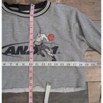 Vintage AND1 Basketball Cropped Sweatshirt Gray Raw Hem Streetwear Y2K Small Photo 5