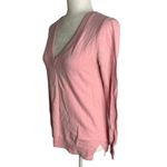 J.Crew  Mercantile Pullover Sweater XS Pink Long Sleeve Knit V Neck Photo 2