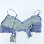 Free People  Womens Wireless Floral Lace Bralette Bra Size‎ M Purple Photo 2