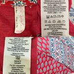 Free People Red/Blue Heart of Gold Babydoll Kaftan Tunic Boho Mini Dress Size XS Photo 14