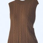 Requirements Sleeveless Ribbed beaded Brown Top  XL Photo 0