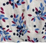 Lands' End Small Supima Cardigan Sweater Citrus Purple Button Down Long Sleeve Photo 2