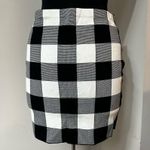 Rachel Roy  Black & White Monochromatic Plaid Mini Skirt in Size Medium Photo 3