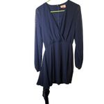 Navy Showpo Swiss Dot Mini Dress Photo 8