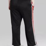 Wild Fable Women's High-Rise Track Pants  Red Black White Photo 3