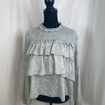 ZARA #112  Basic Cropped Ruffle Front Blouse Photo 3