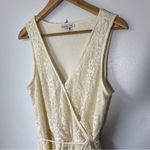American Eagle Ivory Lace Short Sleeveless Romper Photo 5
