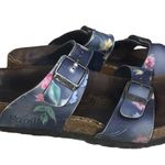 Birkenstock Papillio  Blue Floral Strappy 35 / 5US Photo 1
