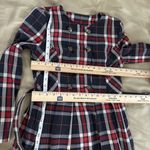 Ms N Elegance Womens Plaid Long Sleeve Dress Double Breasted Round Neck Belted M Size M Photo 8