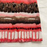 Y2K plisse Pink brown striped micro permanent pleat tank top Size M Photo 1