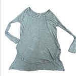 Free People  gray thermal long sleeve top sz M Photo 1