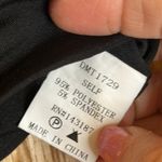 Dance & Marvel Black Fitted Cut Out Cropped Long Sleeve Dance Top. Strappy V-Neck Photo 4