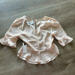 ASTR the Label Blush Polka Dot Ruffle Crop Top Photo 8