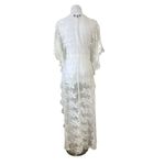 Lulus BOGOF Sweet Honey White Lace Sheer Kimono Top SMALL Shrug Duster Coverup Photo 2