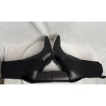 Blondo  Ikler Waterproof Women’s Black Leather Mid-Calf Pull On Knit Booties 7.5M Photo 3