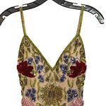 Jovani  NEW Size 0 Nude Multi Beaded Style 25855 Sleeveless Mini Cocktail Dress Photo 7