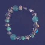 Handcrafted Turquoise and Silver Set of Two Bracelets OSFM Photo 1