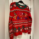 Holiday Time  Size S Merry Christmas Embellished Sequin Crew Neck Ugly Sweater Photo 3
