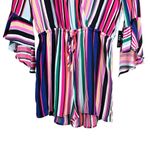 EXPRESS  Multicolor Striped Flowy Lightweight Romper Women's Small NWT Photo 5
