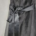 Dessy Collection Dress 4 Black Strapless Bow Tie Belt A Photo 5