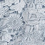 Lulus Lover's Game Baby Blue Lace Chiffon Halter Skater Dress XL Photo 5