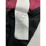 Womans Halston Pullover Top Small Maroon Black Crew Neck Long Sleeve Red Photo 4