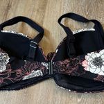 Beach to Beach Black Floral Bikini Bathing Suit Top 16 Photo 4