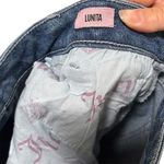 Juicy Couture Lunita Flare Jeans 12 Silver Metallic Logo Photo 5