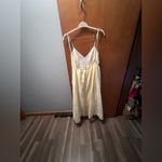 ZARA  Yellow and White Checkered Dress Photo 3