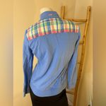 Vineyard Vines Madras Shep Quarter Zip Pullover Blue XS Long Sleeve Photo 4