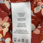 Kut From The Kloth  Rusty Brown Long Sleeve Blouse Roll Tab Sleeve Women Size L Photo 6