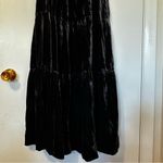 Anthropologie Somerset Velvet Maxi Dress Womens Small Black Photo 5