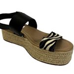 Steve Madden Fifer Black and Zebra Platform Espadrilles Sz 9.5 Photo 2