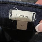 Madewell  Stovepipe High Rise Straight Dark Wash Cropped Denim Jeans Photo 9