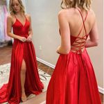 Red Prom Dress Size 0 Photo 0