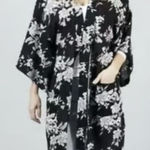 Spiritual Gangster  Maya Black floral kimono‎ robe one size Photo 0
