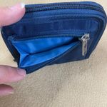 Vintage Lug Zip Around Wallet Blue Quilted Pocket Card Holder Organizer GUC*FLAW Photo 4