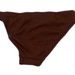 J.Crew New  Brown Wide Ribbed Hipster Bikini Swim Bathing Suit Bottom Size XXS Photo 3