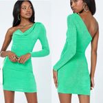 Princess Polly  kian green‎ mini dress one shoulder Photo 1
