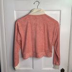 l*space L* Best Life Crop Pullover Half Zip TerryCloth Pink Ivory Top NEW Sz XS Photo 10